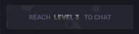 SkinRave chat locked behind a Level 3 requirement to prevent spam and bot abuse