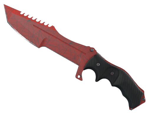 ★ Huntsman Knife | Crimson Web (Battle-Scarred)